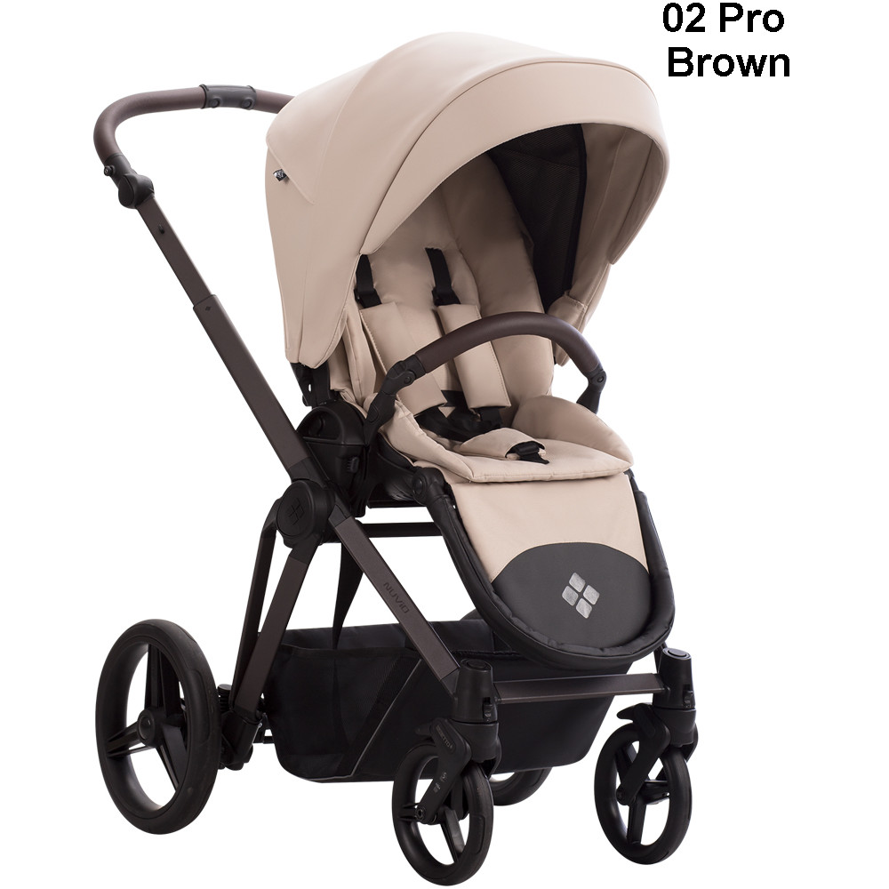 Бебешка количка 2в1 Bebetto Nuvio Pro - еко кожа