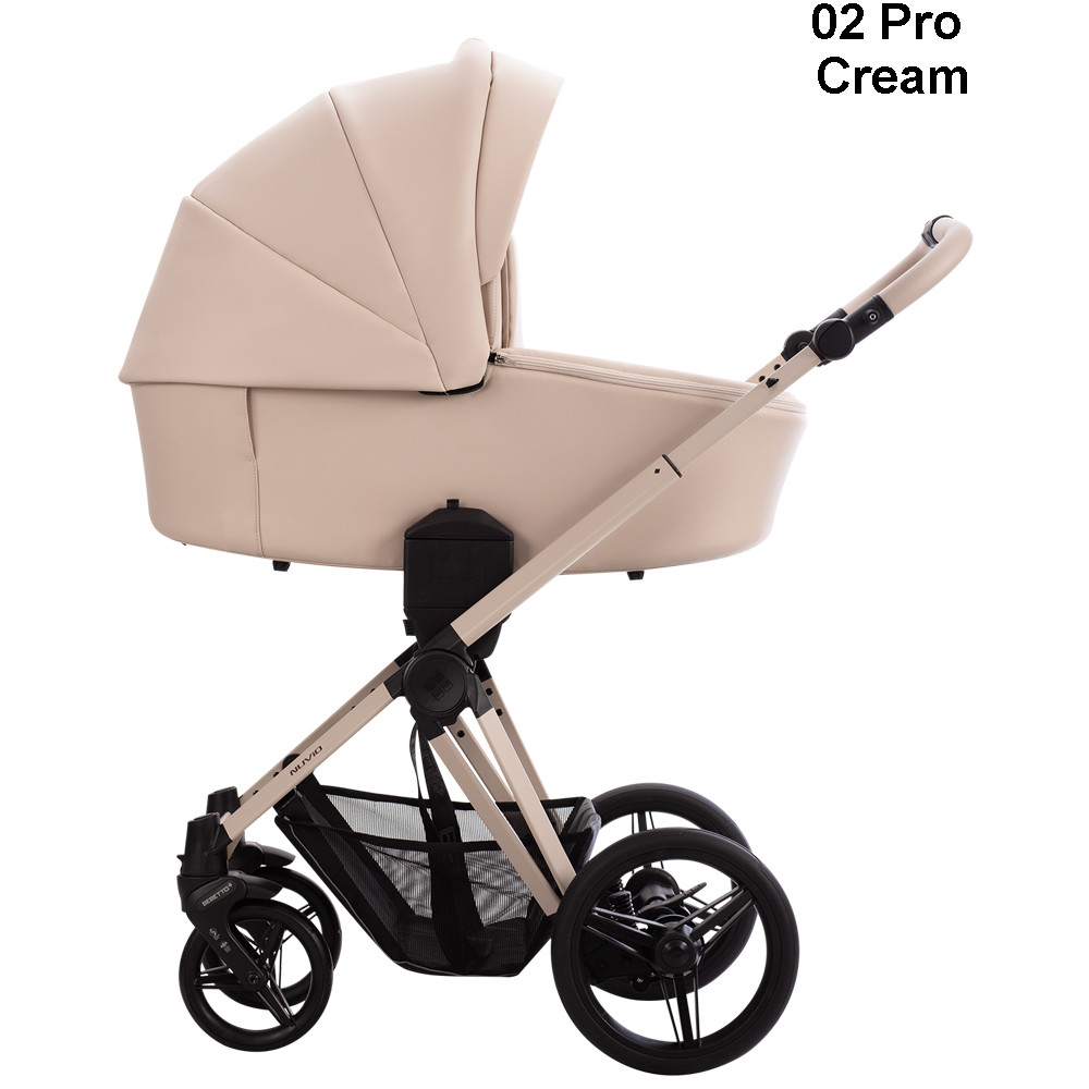 Бебешка количка 2в1 Bebetto Nuvio Pro - еко кожа