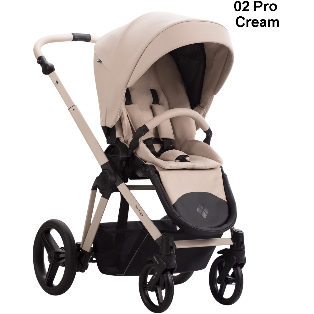 Бебешка количка 2в1 Bebetto Nuvio Pro - еко кожа