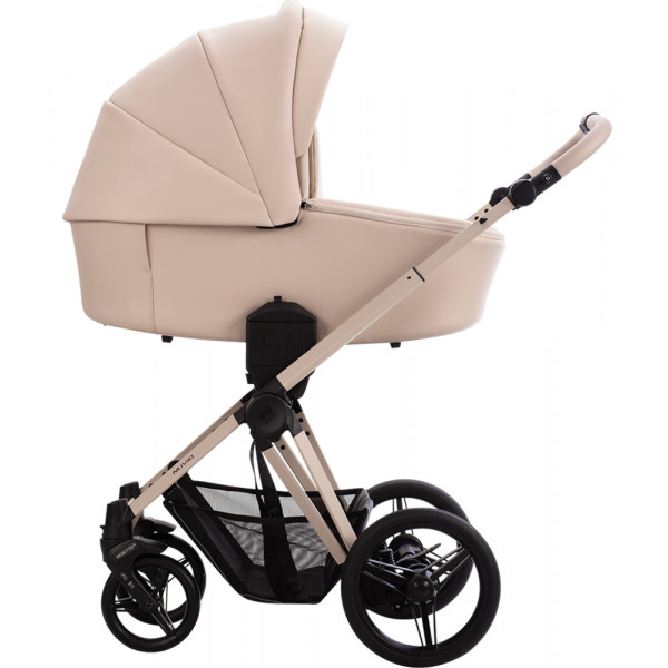 Бебешка количка 2в1 Bebetto Nuvio Pro - еко кожа