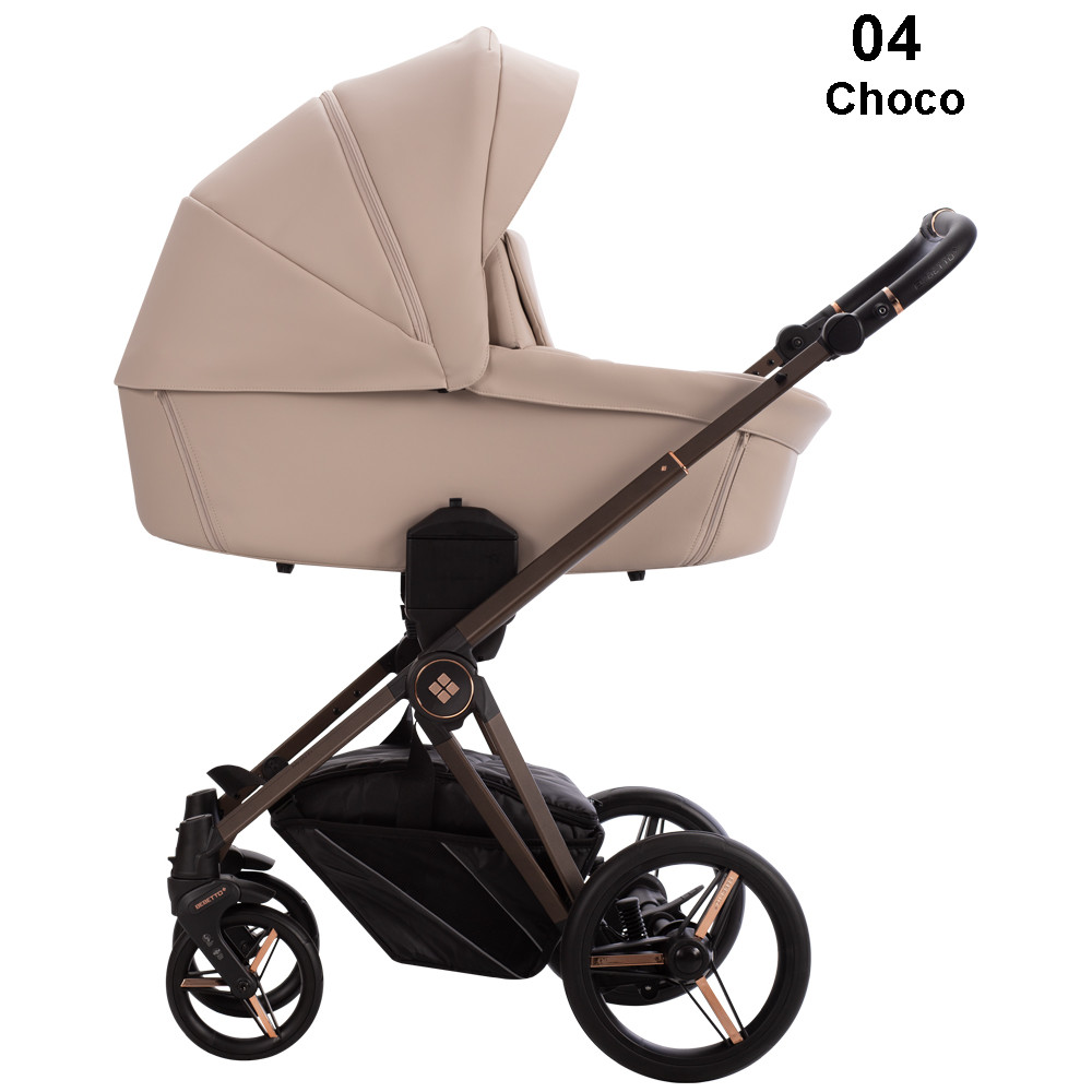 Бебешка количка 2в1 Bebetto - MONTI PRO, еко кожа