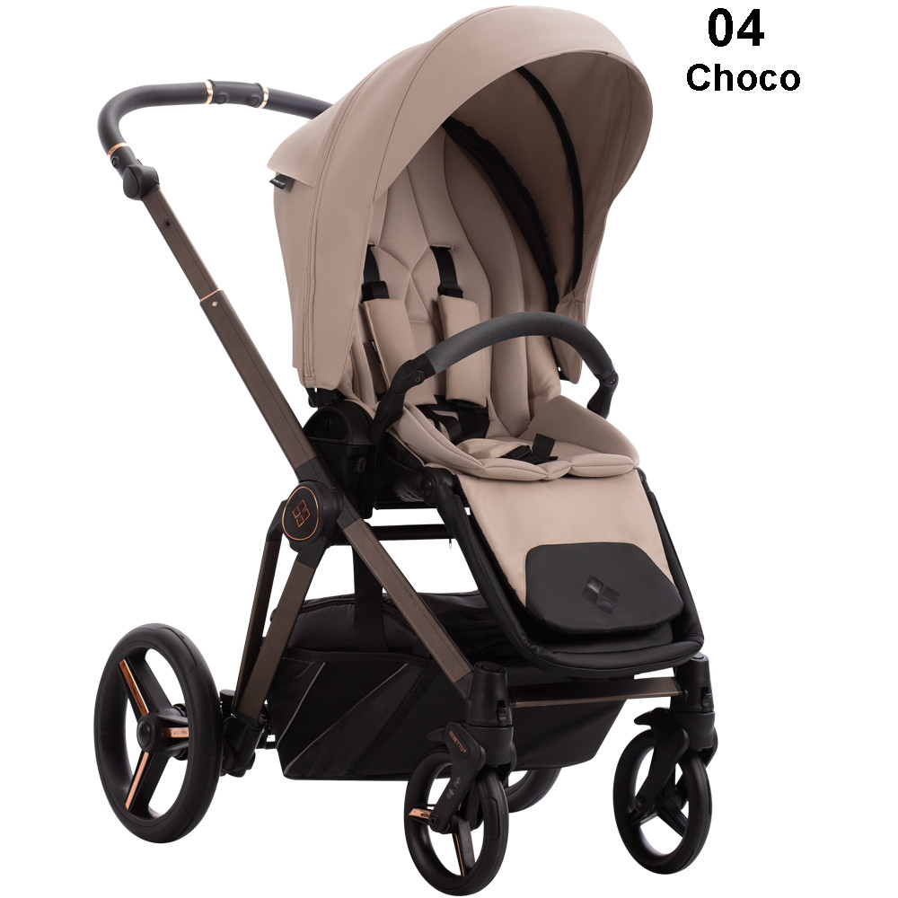 Бебешка количка 2в1 Bebetto - MONTI PRO, еко кожа