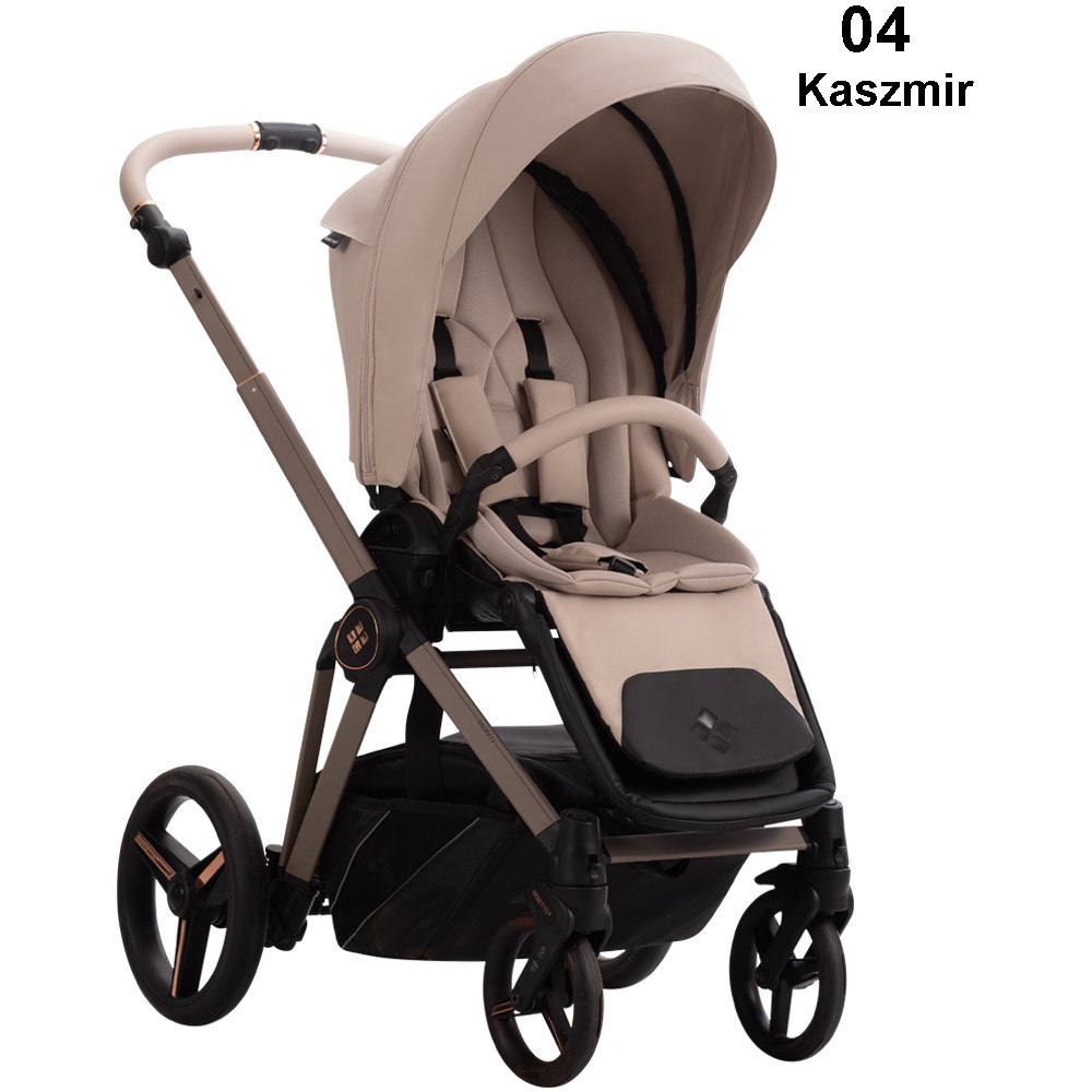 Бебешка количка 2в1 Bebetto - MONTI PRO, еко кожа