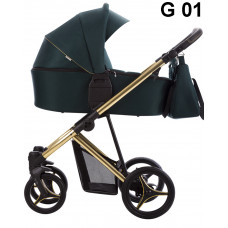 Бебешка количка 2в1 Bebetto - Flavio Premium Class Gold