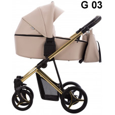 Бебешка количка 2в1 Bebetto - Flavio Premium Class Gold