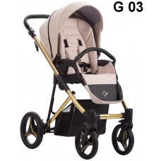 Бебешка количка 2в1 Bebetto - Flavio Premium Class Gold