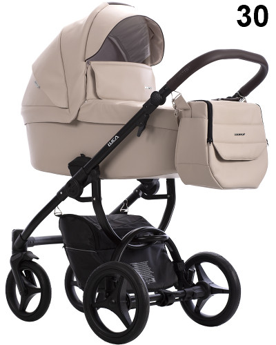 Бебешка количка 2в1 Bebetto Luca Pro - еко кожа