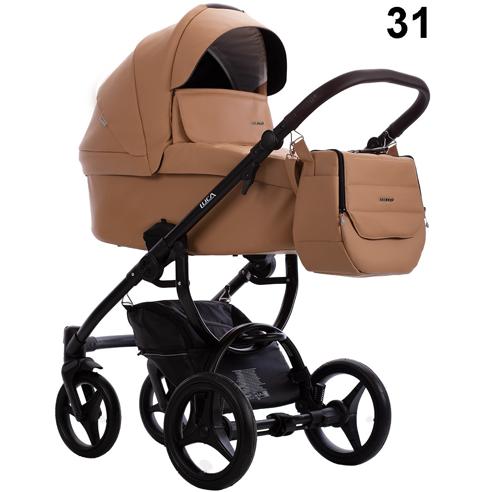 Бебешка количка 2в1 Bebetto Luca Pro NEW - еко кожа