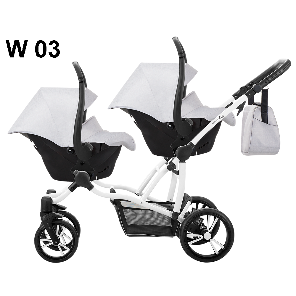 Бебешка количка за близнаци 2в1 Bebetto 42