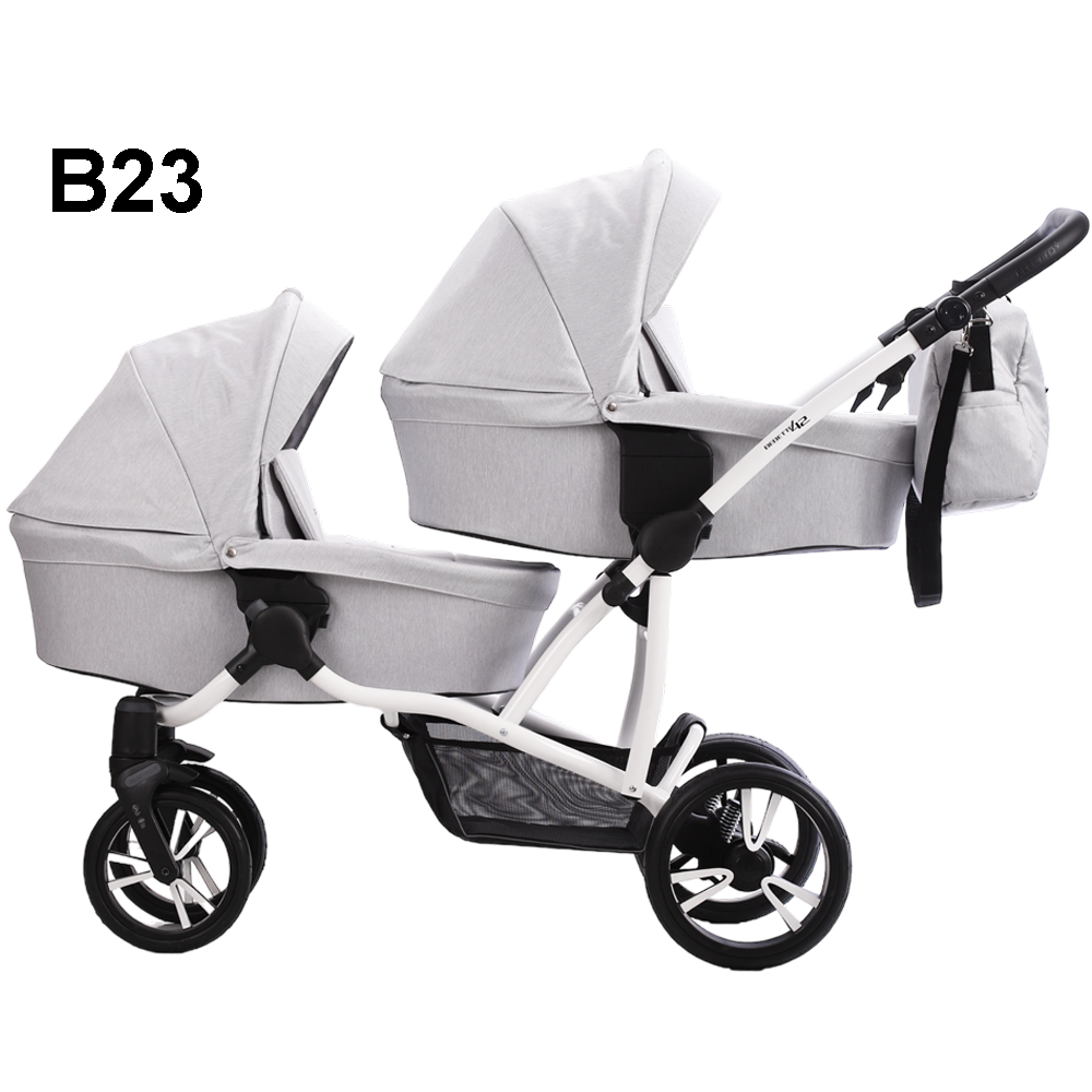 Бебешка количка за близнаци 2в1 Bebetto 42