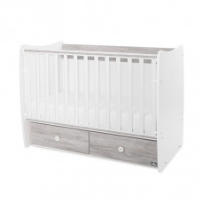 Трансформиращо се легло - Matrix, 60 х 120 cm, бяло и арт