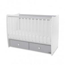 Трансформиращо се легло - Matrix, 60 х 120 cm, бяло и сиво