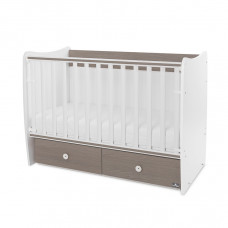 Трансформиращо се легло - Matrix, 60 х 120 cm, бяло и кафе