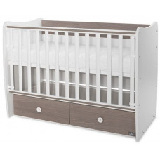 Трансформиращо се легло - Matrix, 60 х 120 cm, бяло и кафе