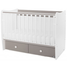 Трансформиращо се легло - Matrix, 60 х 120 cm, бяло/String