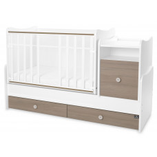 Трансформиращо се детско легло - Trend Plus, бяло и кехлибар