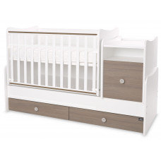 Трансформиращо се детско легло - Trend Plus, бяло и кехлибар