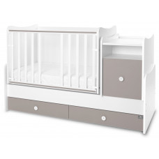 Трансформиращо се детско легло - Trend Plus, бяло и String - Бежово