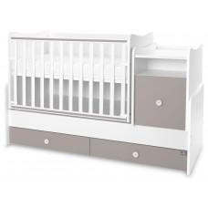 Трансформиращо се детско легло - Trend Plus, бяло и String - Бежово