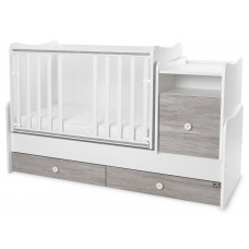 Трансформиращо се детско легло - Trend Plus, бяло и арт