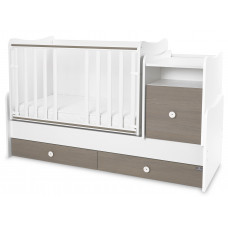 Трансформиращо се детско легло - Trend Plus, бяло и кафе