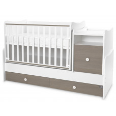 Трансформиращо се детско легло - Trend Plus, бяло и кафе