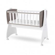 Бебшко легло-люлка First Dreams, бяло/кафе
