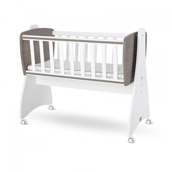 Бебшко легло-люлка First Dreams, бяло/кафе