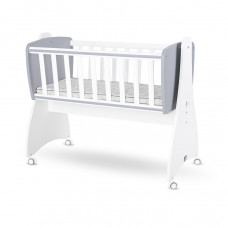 Бебшко легло-люлка First Dreams, бяло/сиво
