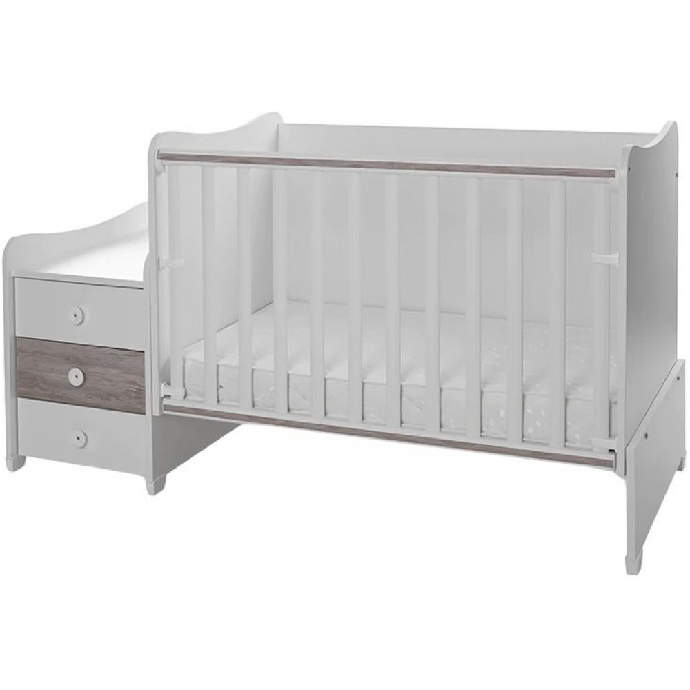 Легло - Maxi Plus, 70х160 cm, бяло/арт