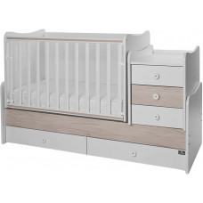 Легло - Maxi Plus, 70х160 cm, бяло/светъл дъб