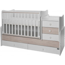 Легло - Maxi Plus, 70х160 cm, бяло/светъл дъб